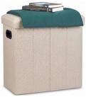 relaxdays Sitzhocker Faltbarer Sitzhocker (1 St), Beige