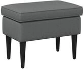 vidaXL Fu&szlig;hocker 55 x 35 x 41 cm Hocker Dunkelgrau 55x35x41 cm Stoff...