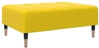 vidaXL Polsterhocker Fu&szlig;hocker Gelb 77x55x31 cm Samt (1 St)