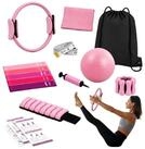 relaxdays Pilates-Ring 13-teiliges Pilates Set (13-tlg), Pink