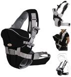 Moni Babytrage Carry go 2 in 1, Bauchtrage, H&uuml;fttrage, abnehmbare Kopfst&uuml;tze,