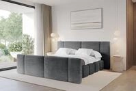 ALTDECOR Polsterbett NILO-Z (Polsterbett mit Bettkasten und Lattenrost, Boxbett...
