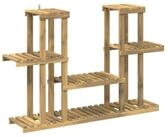 vidaXL Pflanzentreppe 123 x 25 x 78,5 cm Pflanzenst&auml;nder Wei&szlig; 123x25x78,5 cm
