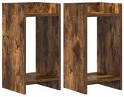 vidaXL Blumenst&auml;nder Pflanzenst&auml;nder 2 Stk. R&auml;uchereiche 30 x 30 x 60 cm (2...