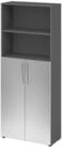 b&uuml;m&ouml; Aktenregal basic Aktenschrank, Dekor: Graphit/Silber
