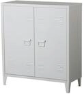 en.casa Aktenschrank &raquo;Orip&auml;&auml;&laquo; mit 2 T&uuml;ren Stahl 90x80x33 cm Wei&szlig;