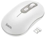 hoco. Funkmaus 2,4G DPI 1600 4 Tasten Platinium wei&szlig; drahtlose Verbindung Maus