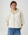 OPUS Sweater Kapuzenjacke aus BCI Cotton Sweat Loose Fit Vielseitig...