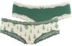 LASCANA Hipster (2er-Pack) mit feiner Spitze und weihnachtlichen Prints