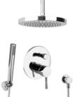 PaulGurkes Duscharmatur (Set, Unterputz-Armatur mit Kopf- und Handbrause)...