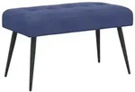 vidaXL Sitzbank Bank mit Knopfheftung Polizeiblau 80 x 40 x 46 cm Samt (1-St)