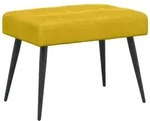 vidaXL Sitzbank Bank mit Knopfheftung Gelb 60 x 40 x 45 cm Samt (1-St) gelb