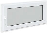 vidaXL Fenster Kellerfenster Innenseite Farbe Wei&szlig; RISOR 120 x 60 cm, (1 St)