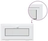 vidaXL Fenster Kellerfenster Innenseite Farbe Wei&szlig; RISOR 85 x 40 cm, (1 St)
