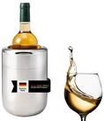 bremermann Wein- und Sektk&uuml;hler Edelstahl-Flaschenk&uuml;hler mit Akkus, K&uuml;hler...