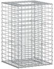 vidaXL Gartenzaun Gabionen-Hochbeet 50 x 50 x 80 cm Verzinkter Stahl Silber,...
