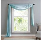 Gardinenbox Freihanddeko (1 St), ohne, transparent, Voile, Uni Volant...