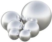 vidaXL H&auml;ngedekoration Geb&uuml;rsteter Ball 6 stk. &Oslash; 15 cm Silber Edelstahl 201...