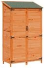vidaXL Gartenhaus Gartenschuppen Braun 106,5 x 56 x 176 cm Massivholz aus Fichte