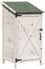 vidaXL Gartenhaus Gartenschuppen Wei&szlig; 59,5 x 56 x 113,5 cm Massivholz aus...