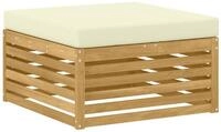 vidaXL Sofaelement Outdoor-Fu&szlig;hocker Massivholz Wei&szlig; (1 St)