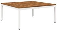 vidaXL Couchtisch Couchtisch Nat&uuml;rlich und Wei&szlig; 100 x 100,5 x 45 cm (1-St)