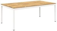 vidaXL Gartentisch Gartentisch Wei&szlig; 196 x 100,5 x 75 cm Massivholz (1-St)