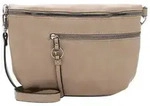 Tamaris G&uuml;rteltasche TAS Nele, Logo Anh&auml;nger braun
