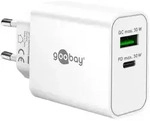 Goobay goobay USB-C PD GaN Dual-Schnelladeger&auml;t 30 W, wh, Netzteil wei&szlig;