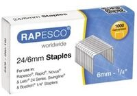 RAPESCO Heftklammer Heftklammern 24/6mm VE=1000 St&uuml;ck