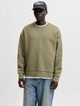 Sweatshirt JACK & JONES "JJEBARRON SWEAT CREW NECK NOOS", Herren, Gr. M, gr&uuml;n