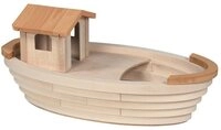Holztiger Spielwelt Holzspielzeug Arche Noah, mit abnehmbarer Kaj&uuml;te, f&uuml;r...