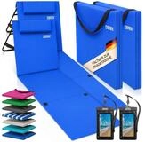 Detex Gartenliege, Strandmatte Gepolstert mit R&uuml;ckenlehne Strandliege Klappbar