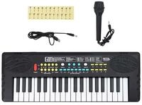 vidaXL Klavier 37 Tasten Klavier Elektrisches Keyboard mit Mikrofon f&uuml;r Kinder