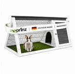 Zooprinz Kleintierstall Hasenstall Kaninchenstall Dreieckig Massivholz mit...