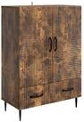 vidaXL Sideboard 66 x 34,5 x 95 cm Sideboard Wohnzimmer Schrank Ger&auml;ucherte...