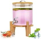 LuxusKollektion Getr&auml;nkespender Getr&auml;nkespender 5L Glas Hahn 5L-Glas mit...