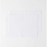 Homescapes Platzset Tischset wei&szlig; im 2er-Set &ndash; 30 x 45 cm, 100% Baumwolle