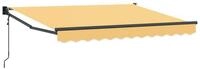 vidaXL Markise Ausziehbare Markise Sand 3,5 x 2,5 m Polyester und Metall (1-St)