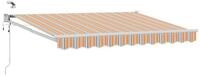 vidaXL Markise Elektrische ausziehbare Markise Blau und Orange 3,5 x 2,5 m...