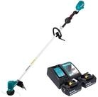 Makita Akku-Rasentrimmer DUR 190 LRT2X9 18 V 300 mm Brushless + 2x Akku 5,0 Ah +