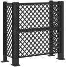 vidaXL M&uuml;lltonnenbox M&uuml;lltonnengitter Anthrazit 123 x 47 x 114 cm PP (1 St)
