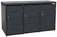 osoltus M&uuml;lltonnenbox Metall M&uuml;lltonnenbox 3er M&uuml;lltonnenverkleidung 196...