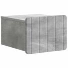 vidaXL Nachttisch Wandmontierter Nachttisch Betongrau 33 x 34,5 x 24 cm (1-St)