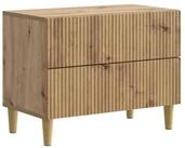 vidaXL Nachttisch 62 x 34,5 x 48 cm Nachttisch Nachtschrank Nachtkommode