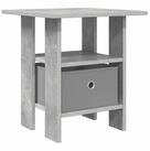 vidaXL Nachttisch 41 x 40 x 45 cm Nachttisch Nachtschrank Nachtkommode Beton...