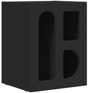 vidaXL Nachttisch Nachttisch ELST Schwarz 40 x 35 x 50 cm Holzwerkstoff (1-St)