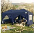 LuxusKollektion Faltpavillon Faltpavillon 3x6m wasserdicht Dunkelblau