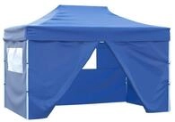 vidaXL Partyzelt Party-Zelt 280 x 410 x 315 cm Blau Oxford-Stoff