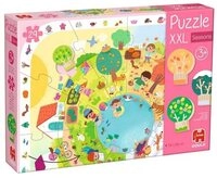 Jumbo Spiele Puzzle GOULA - XXL-Puzzle Jahreszeiten, Puzzleteile